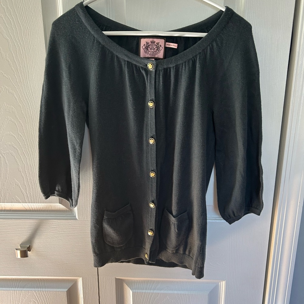 NWOT Juicy Couture Vintage Grey Cardigan